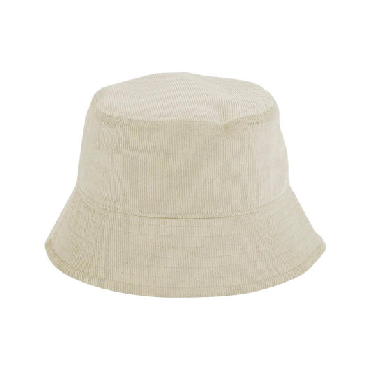 Stone - Front - Beechfield EarthAware Cord Organic Bucket Hat