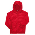 Red - Front - B&C Childrens-Kids #Reset Windbreaker