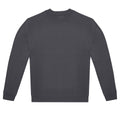 Dark Grey - Front - B&C Unisex Adult ID.222 Crew Neck Sweatshirt