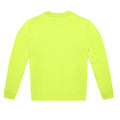 Acid Lime - Back - B&C Unisex Adult ID.222 Crew Neck Sweatshirt