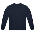 Navy - Front - B&C Unisex Adult ID.222 Crew Neck Sweatshirt