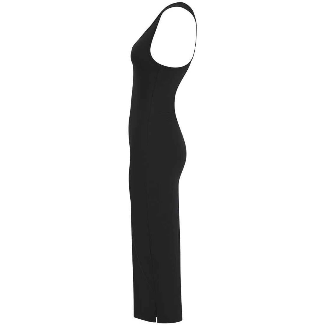 Black - Side - SF Womens-Ladies Racerback Midi Dress
