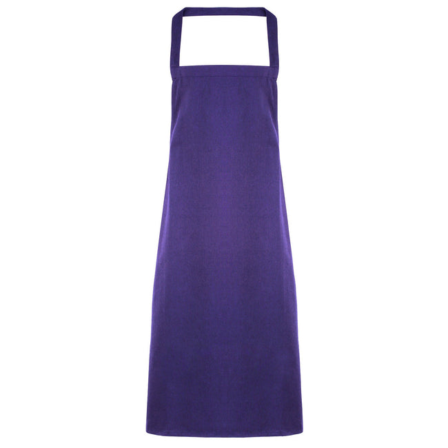 Purple - Front - Premier Ladies-Womens Slim Apron (no Pocket) - Workwear