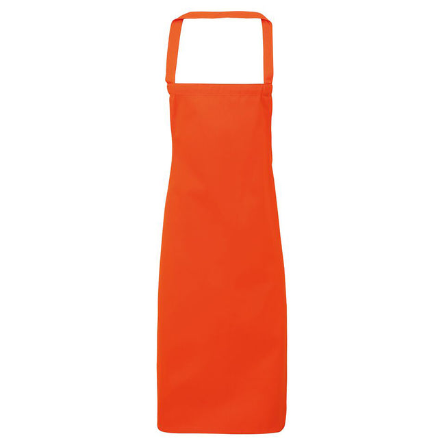 Orange - Front - Premier Ladies-Womens Slim Apron (no Pocket) - Workwear