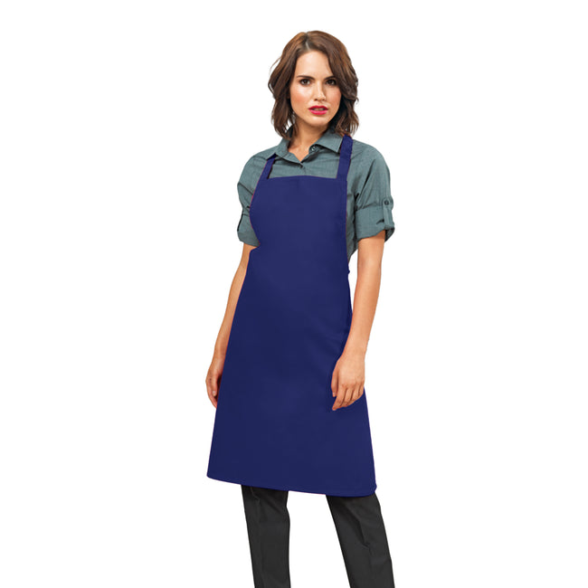 Royal - Back - Premier Ladies-Womens Slim Apron (no Pocket) - Workwear