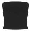 Black - Front - SF Womens-Ladies Bandeau Crop Top