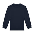 Navy - Front - B&C Childrens-Kids ID.332 Crew Neck Sweatshirt