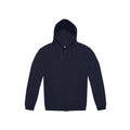 Navy - Front - B&C Childrens-Kids ID.334 Full Zip Hoodie