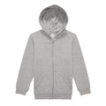Sport Grey - Front - B&C Childrens-Kids ID.334 Full Zip Hoodie
