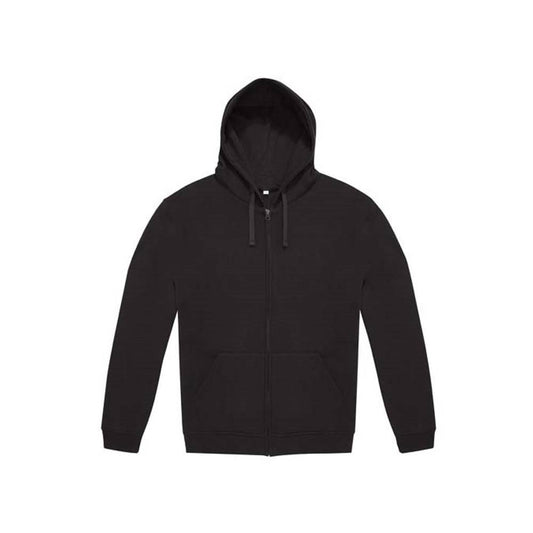 Black - Front - B&C Childrens-Kids ID.334 Full Zip Hoodie