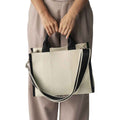 Natural-Black - Back - Quadra Puerto Tote Bag