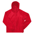 Red - Front - B&C Unisex Adult #Reset Windbreaker