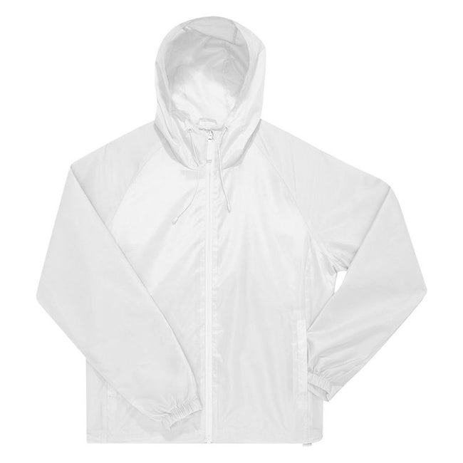 White - Front - B&C Unisex Adult #Reset Windbreaker