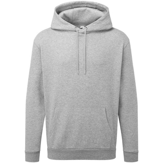 Grey Marl - Front - Anthem Unisex Adult Studio Plain Marl Hoodie