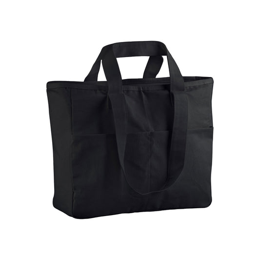 Black - Front - Westford Mill Cargo Double Handle Tote Bag