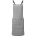 Dark Grey - Front - Premier Cross Back Bib Apron