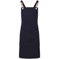 Navy - Front - Premier Cross Back Bib Apron