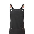 Black - Back - Premier Cross Back Bib Apron