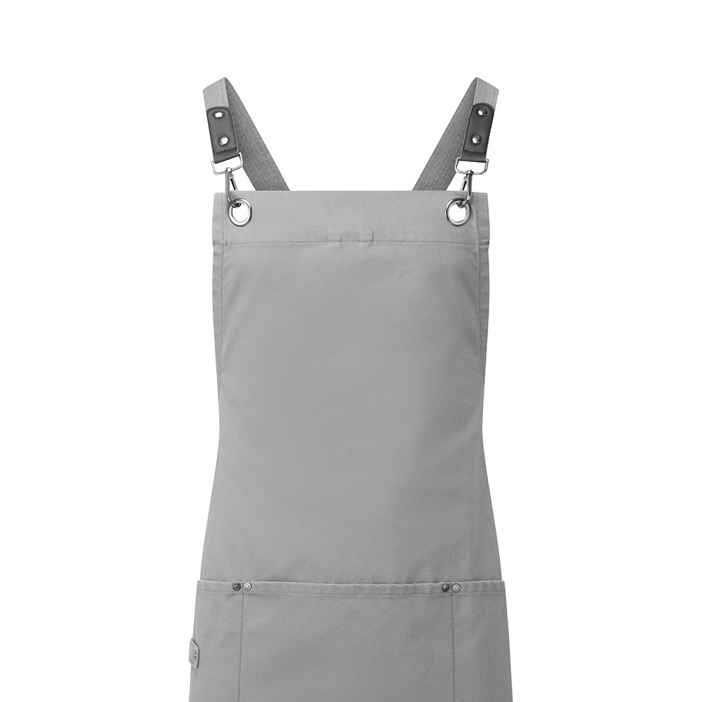 Dark Grey - Back - Premier Cross Back Bib Apron
