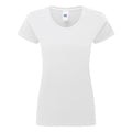 White - Front - Russell Womens-Ladies Round Neck T-Shirt