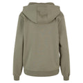 Pale Olive - Back - Build Your Brand Womens-Ladies Fluffy Hoodie