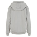Light Asphalt - Back - Build Your Brand Womens-Ladies Fluffy Hoodie