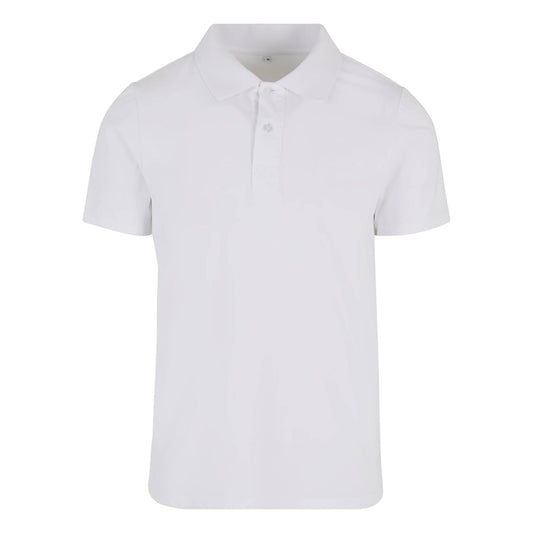 White - Front - Build Your Brand Mens Sorona Polo Shirt