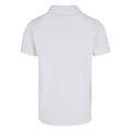 White - Back - Build Your Brand Mens Sorona Polo Shirt