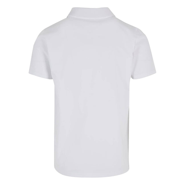 White - Back - Build Your Brand Mens Sorona Polo Shirt