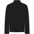 Black - Front - Front Row Mens Pique Top