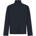 Navy - Front - Front Row Mens Pique Top