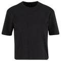 Black - Front - Build Your Brand Womens-Ladies Sorona Loose T-Shirt