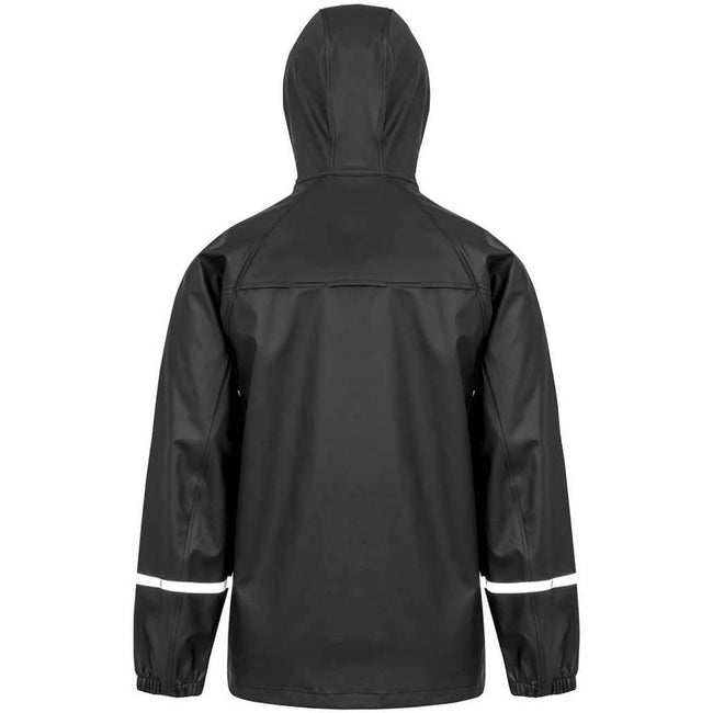 Black - Back - Result Genuine Recycled Mens Prism Waterproof Jacket