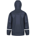 Navy - Back - Result Genuine Recycled Mens Prism Waterproof Jacket