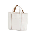 Soft White-Caramel - Front - Westford Mill Courtside Medium Tote Bag