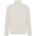 Natural - Back - Front Row Mens Premium Pique Quarter Zip Top