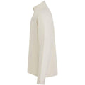 Natural - Side - Front Row Mens Premium Pique Quarter Zip Top