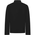 Black - Back - Front Row Mens Premium Pique Quarter Zip Top