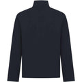 Navy - Back - Front Row Mens Premium Pique Quarter Zip Top