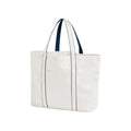 White-French Navy - Front - Westford Mill 20L Tote Bag
