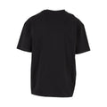 Black - Back - Build Your Brand Unisex Adult Cotton Loose T-Shirt