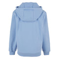 Powder Blue - Back - Build Your Brand Childrens-Kids Fluffy Hoodie