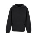 Black - Front - Build Your Brand Childrens-Kids Fluffy Hoodie