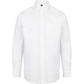 White - Front - Henbury Mens Cotton Feel CoolPlus Shirt