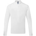 White - Front - Premier Mens Essential Coolchecker Long-Sleeved Chef Shirt