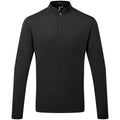 Black - Front - Premier Mens Essential Coolchecker Long-Sleeved Chef Shirt
