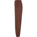 Chocolate Brown - Side - Build Your Brand Womens-Ladies Fluffy Sweatpants