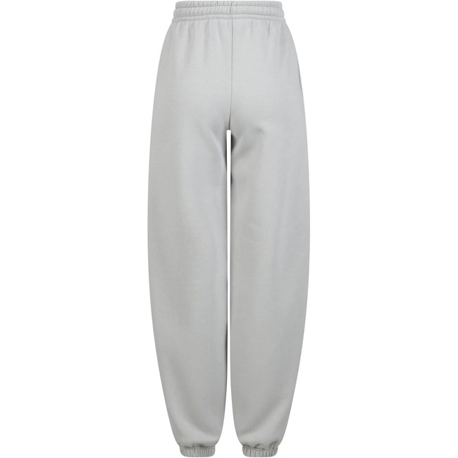 Light Asphalt - Back - Build Your Brand Womens-Ladies Fluffy Sweatpants