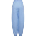 Powder Blue - Back - Build Your Brand Womens-Ladies Fluffy Sweatpants