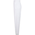 White - Side - Build Your Brand Womens-Ladies Fluffy Sweatpants